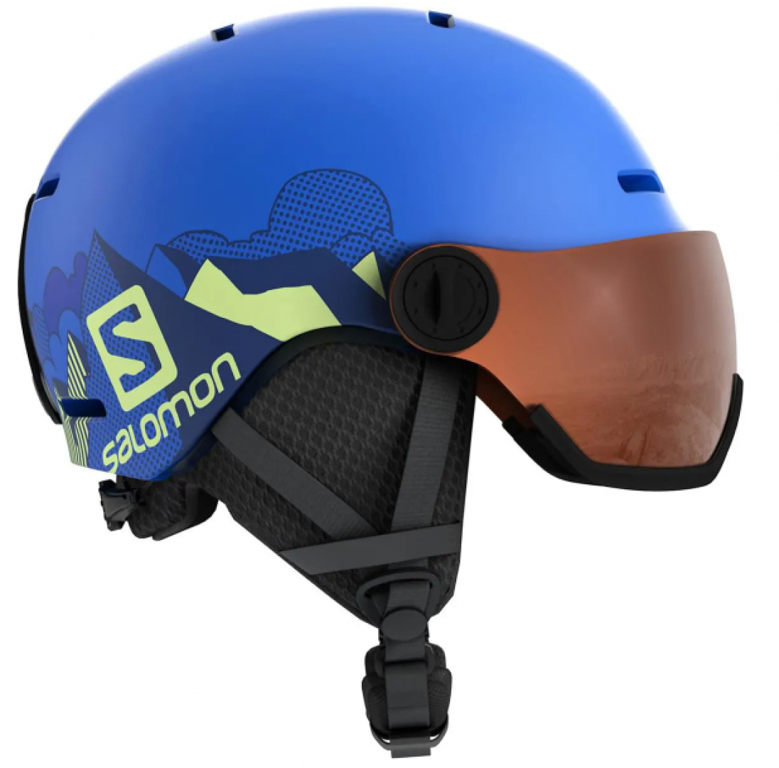 2022 Grom visor Ski/Snowboard - Blue Matte Dick's Board Store