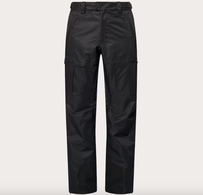 FREE SOLDIER Men's Fleece Lined Waterproof Cargo Pants - Softshell Hiking & Snow Ski Pants With Zipper Pockets (Dark Black, 30Wx32L)