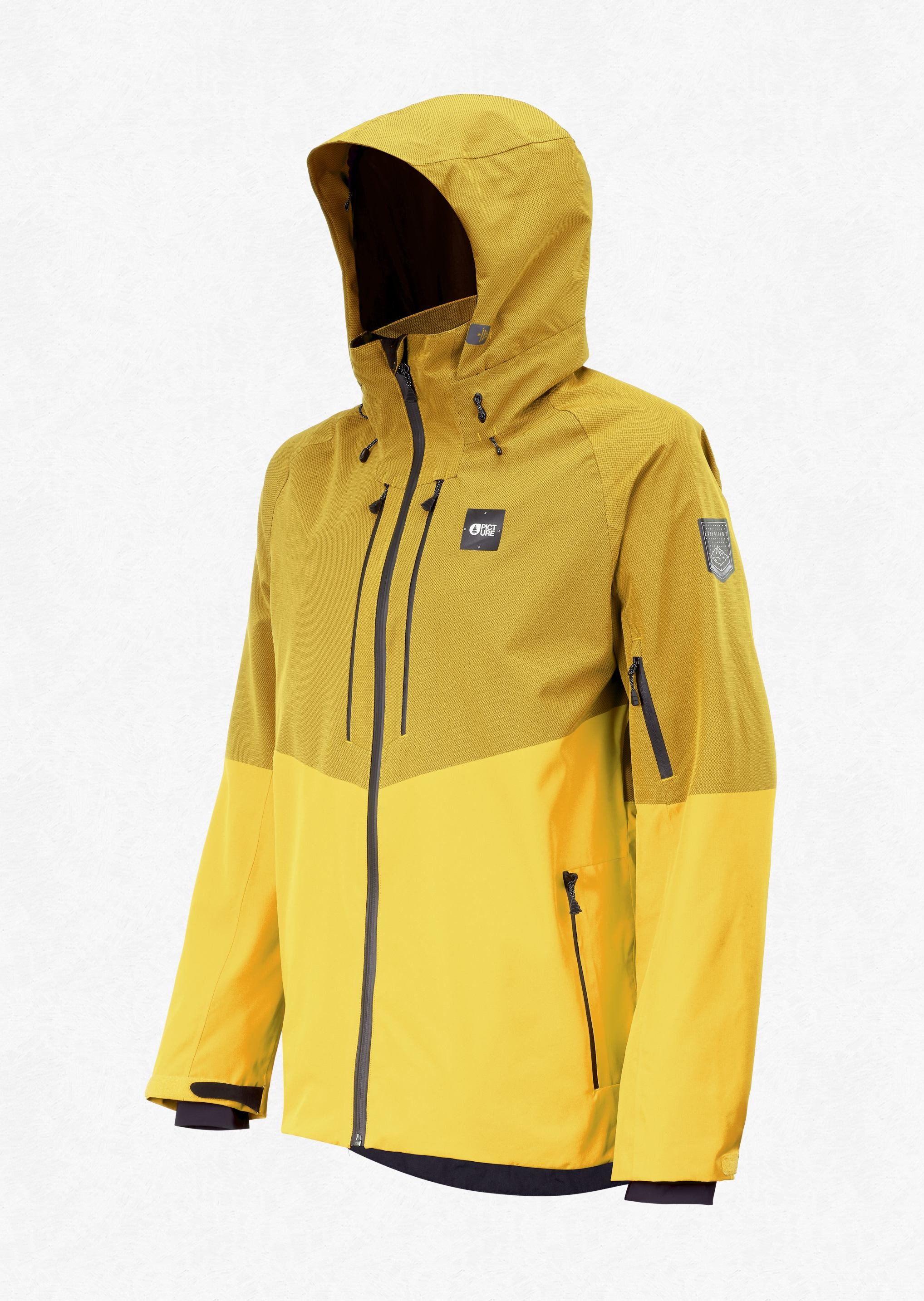 yellow snowboard jacket